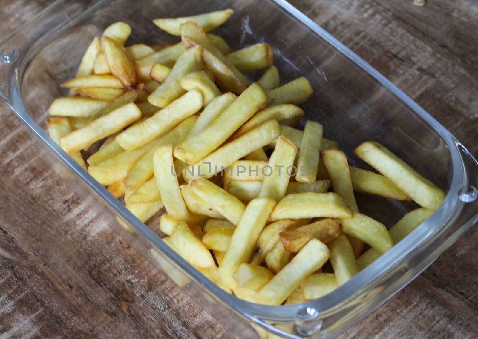 close up of french fries
