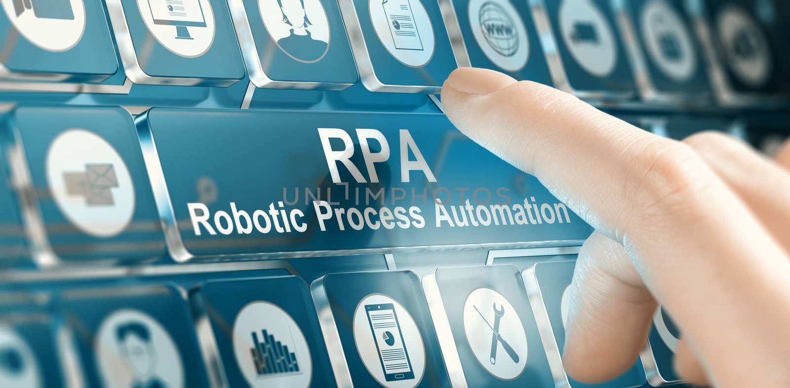 RPA, Robotic Process Automation Concept by Olivier-Le-Moal