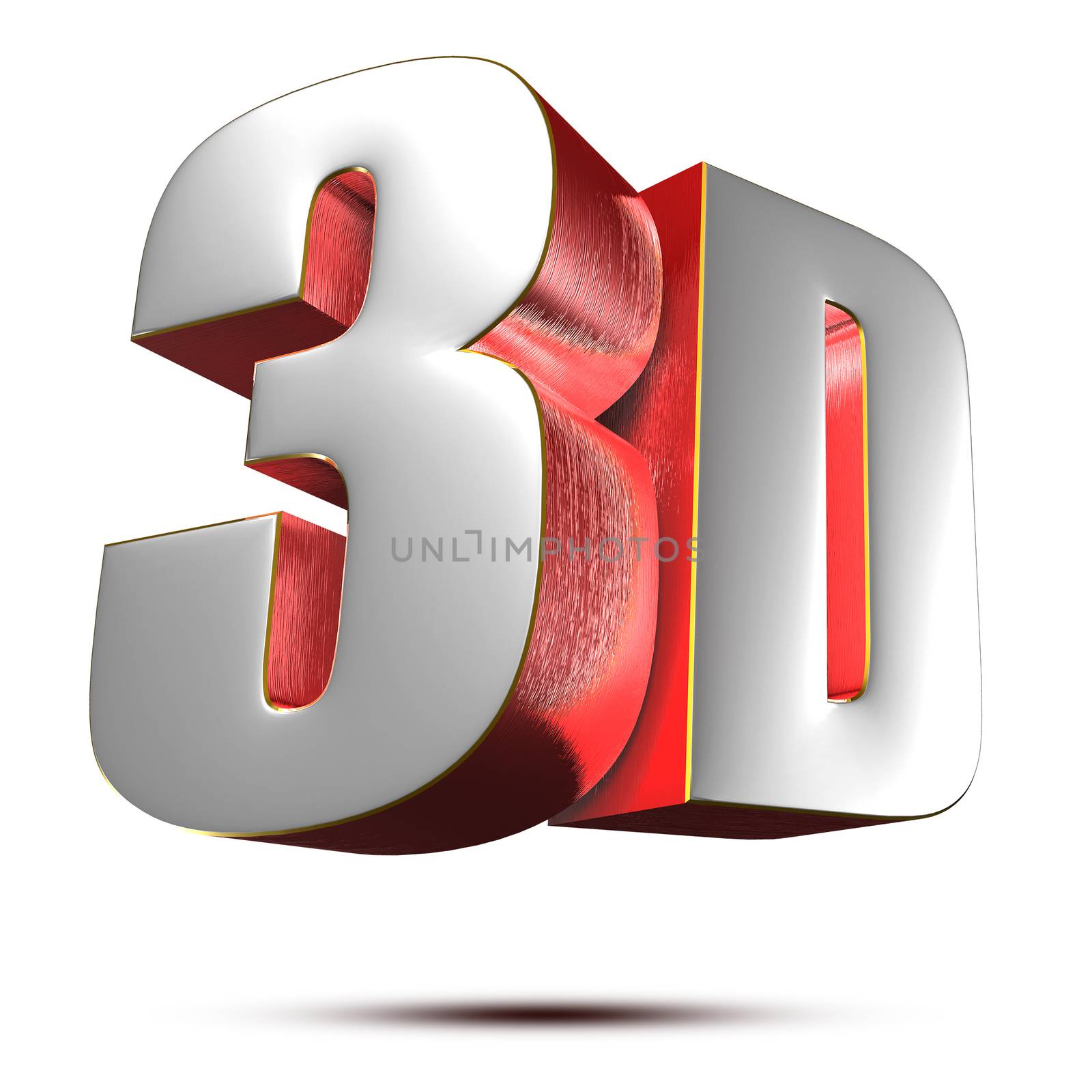 3D text 3d. by thitimontoyai