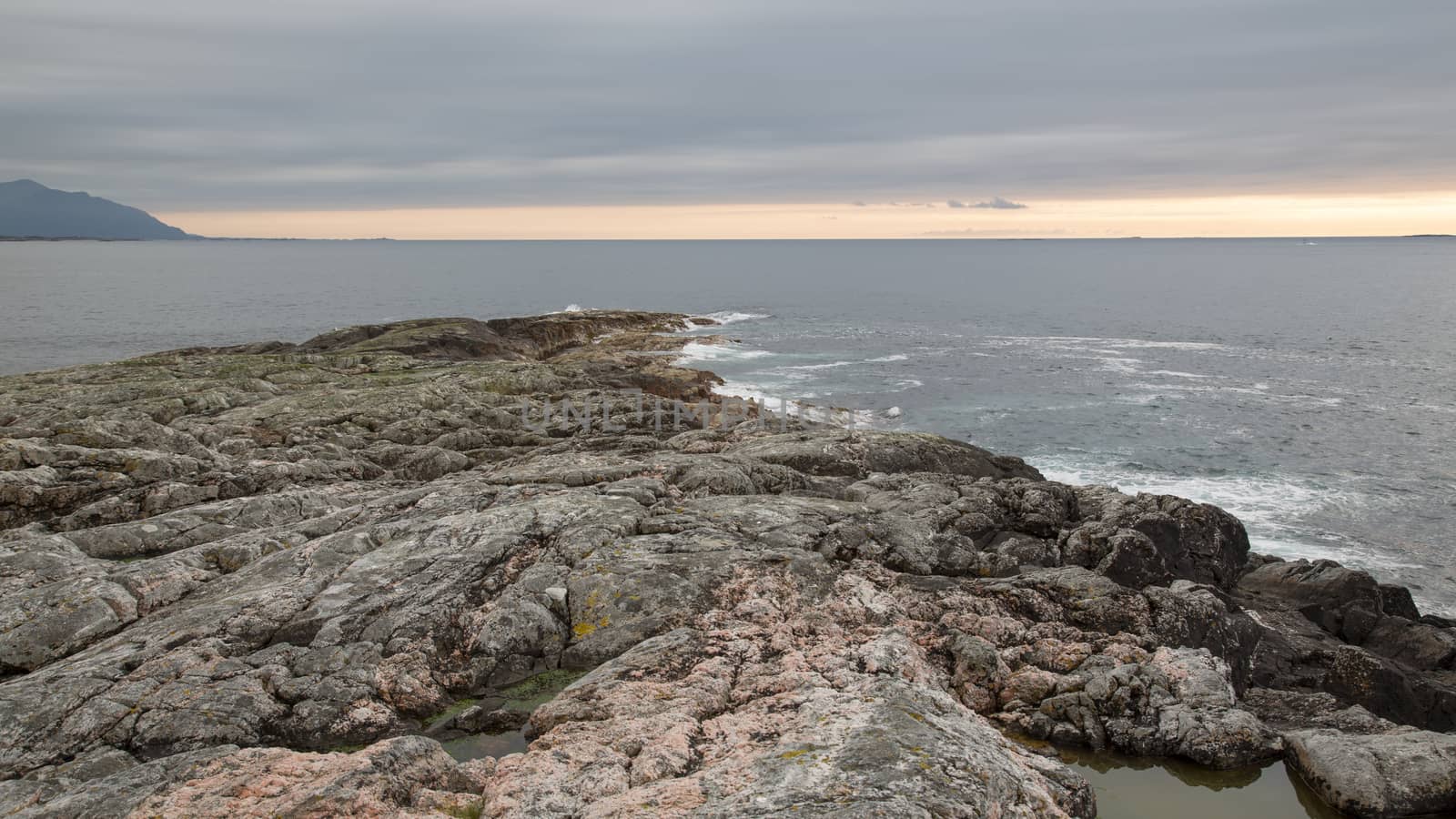 Norway island Averoy Nordic landscape North autumn picture