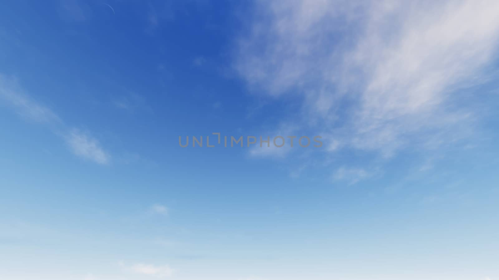 Cloudy blue sky abstract background, blue sky background with tiny clouds, 3d rendering

