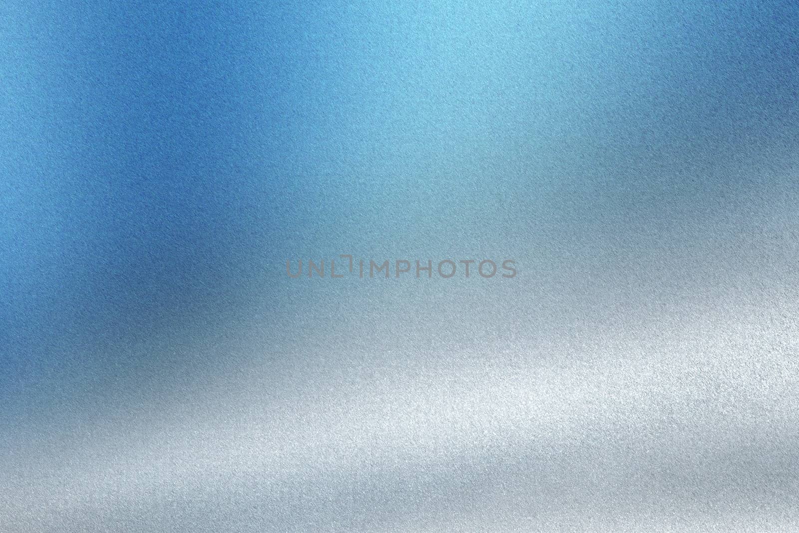 Brushed blue white metal wall, abstract texture background