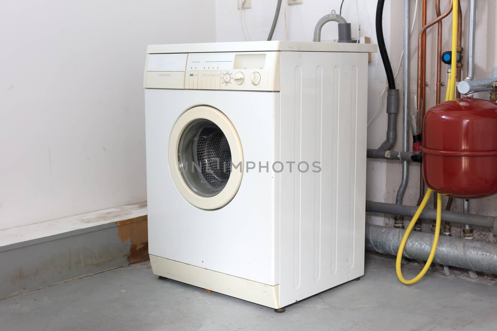 Old dirty washing machine by michaklootwijk