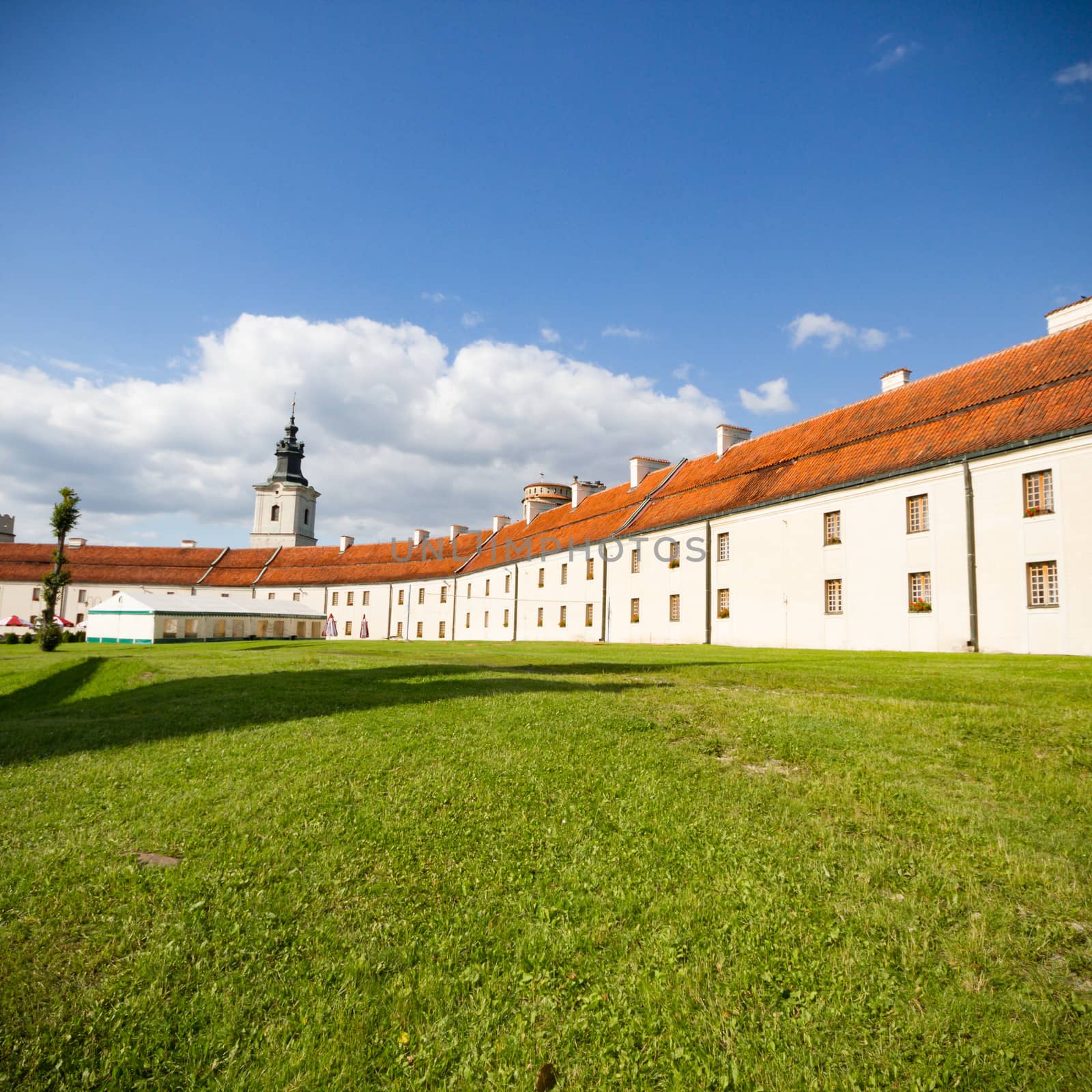 historic architecture of the building on a bright sunny day
