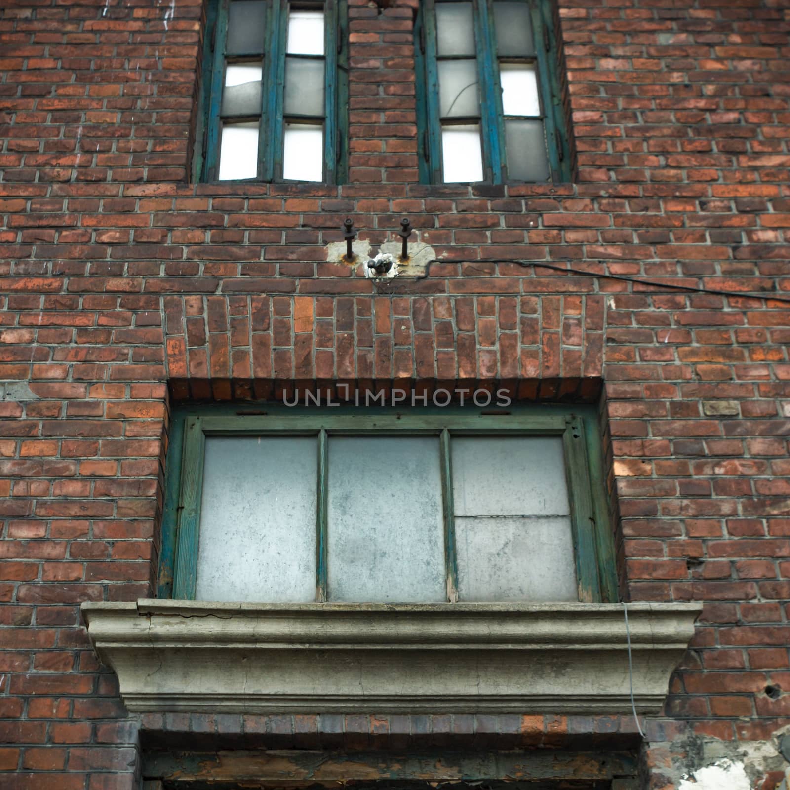 ruins of a very heavily polluted industrial factory, industrial series