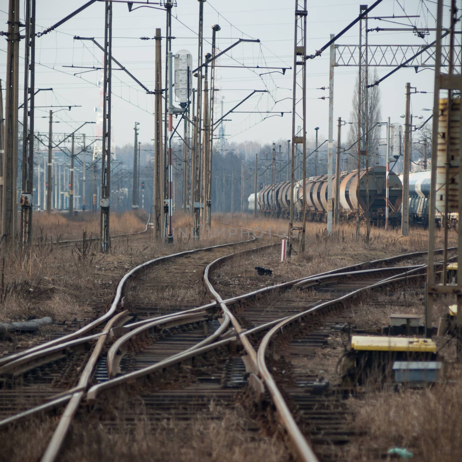 ruins of a very heavily polluted industrial factory, industrial series