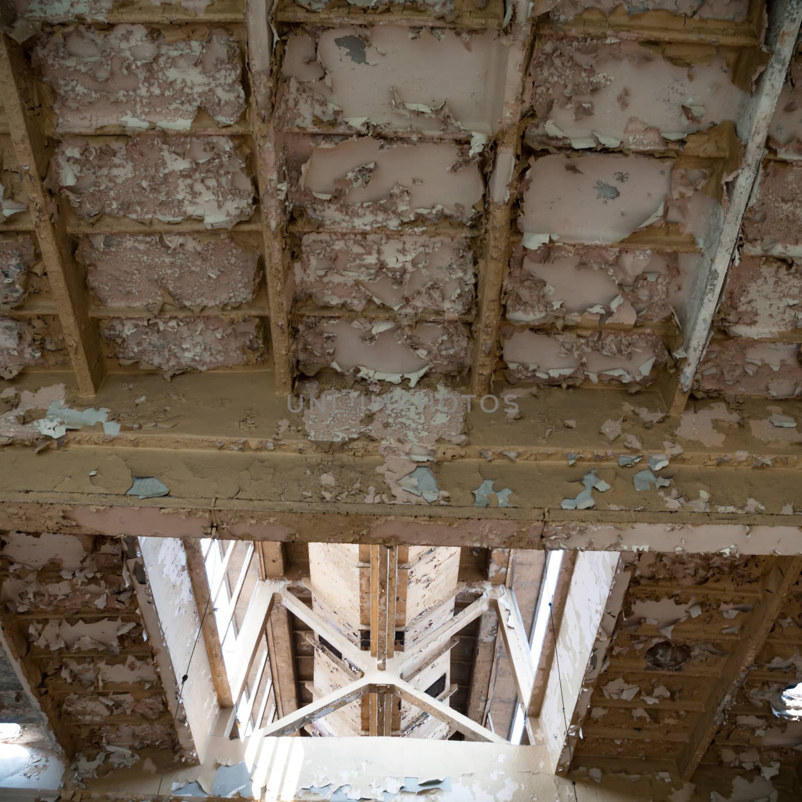 ruins of a very heavily polluted industrial factory, industrial series