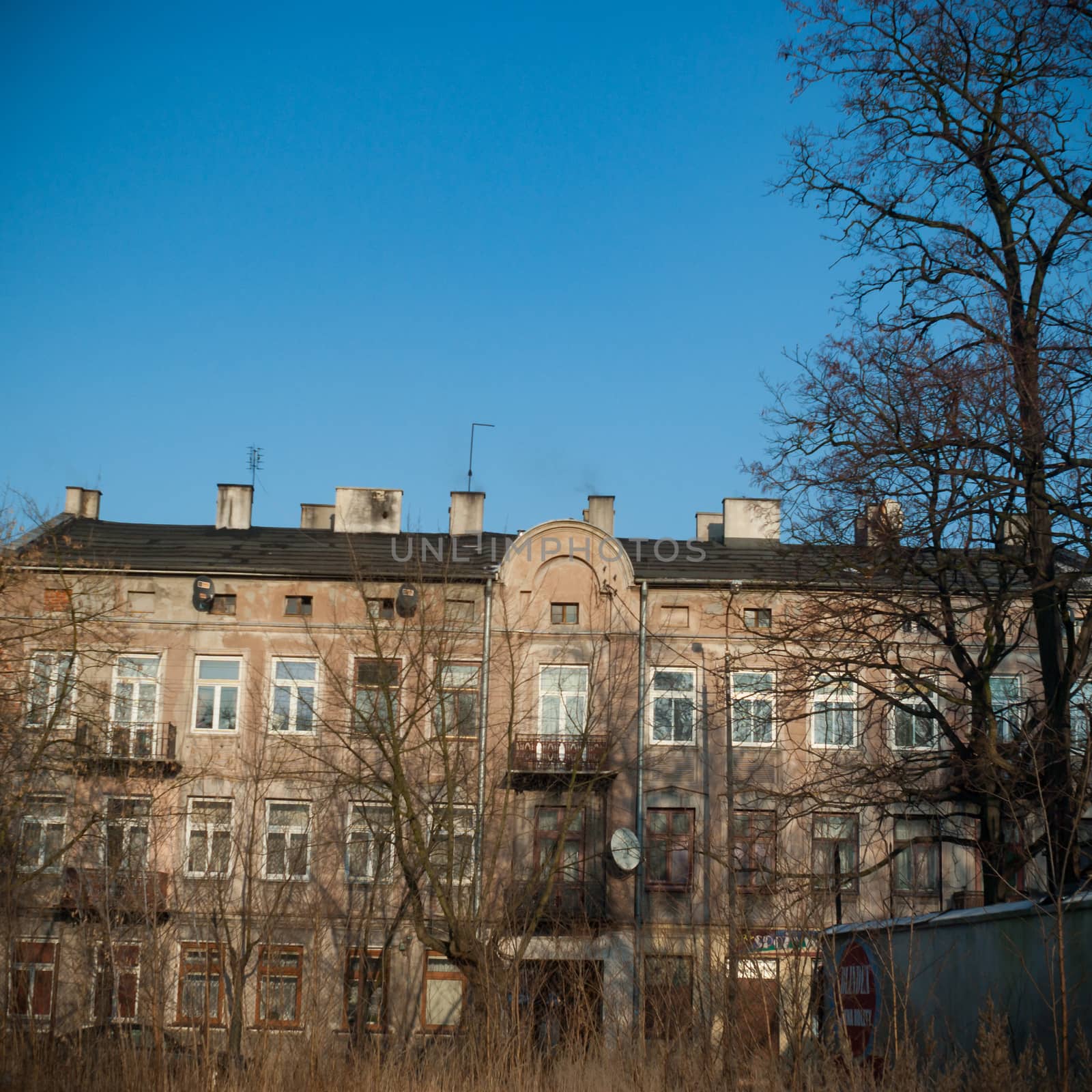 ruins of a very heavily polluted industrial factory, industrial series