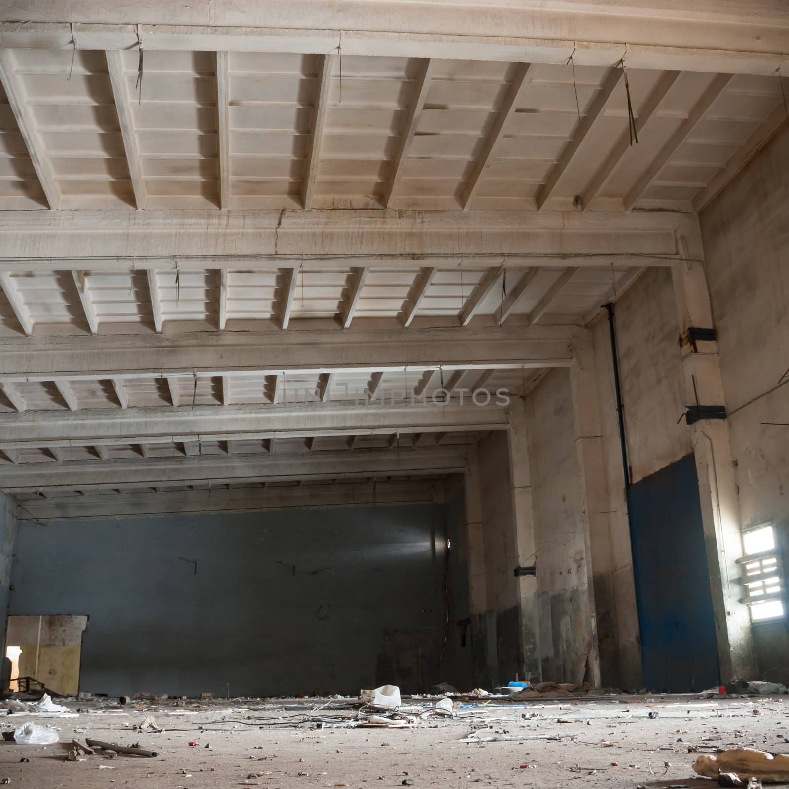 ruins of a very heavily polluted industrial factory, industrial series