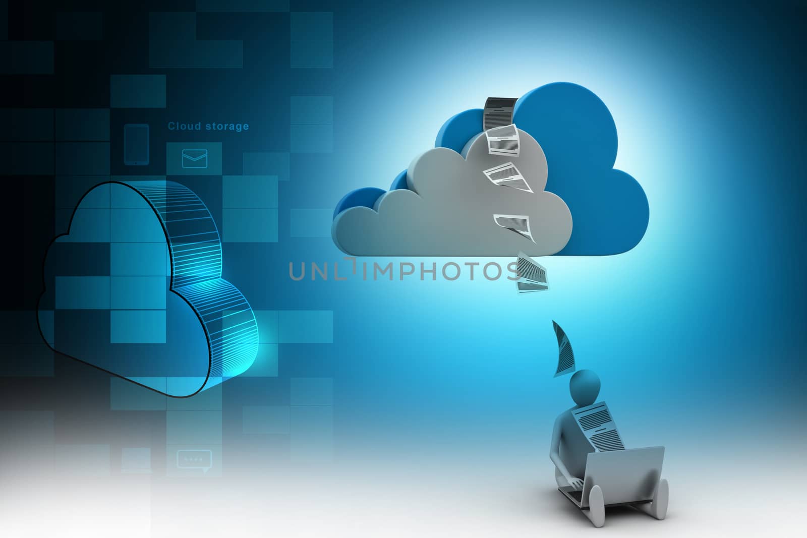 Cloud storage concept by cuteimage