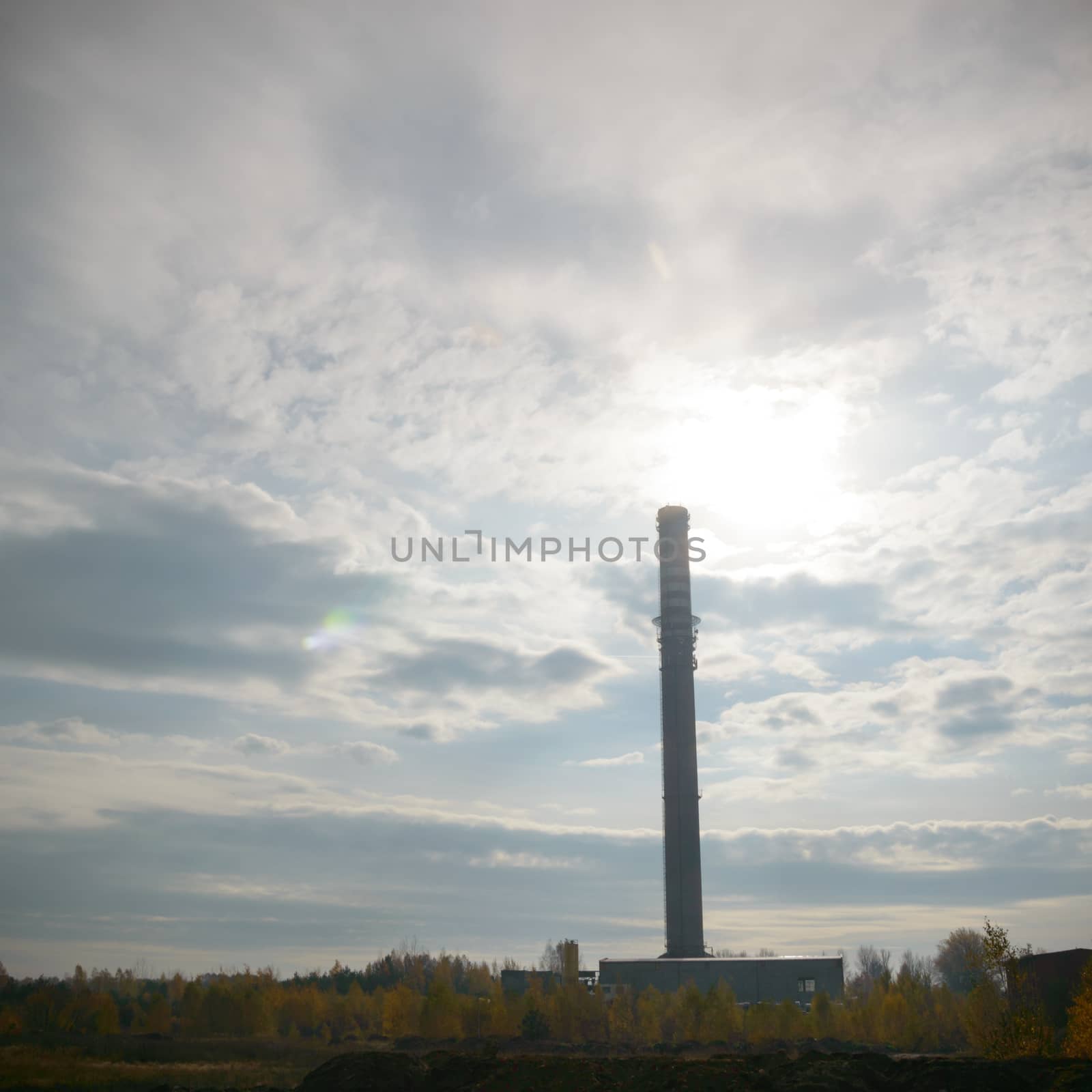 ruins of a very heavily polluted industrial factory, industrial series