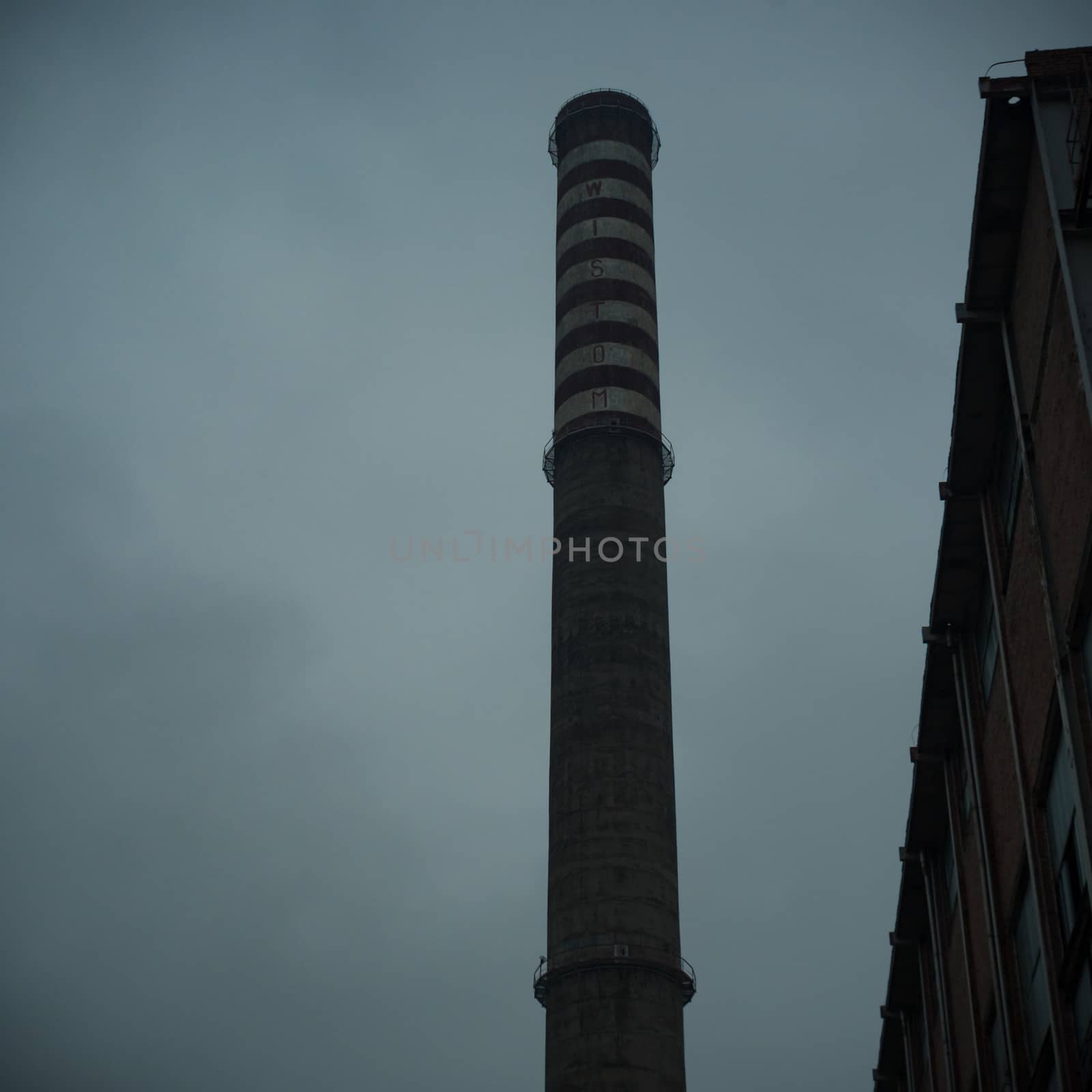 ruins of a very heavily polluted industrial factory, industrial series