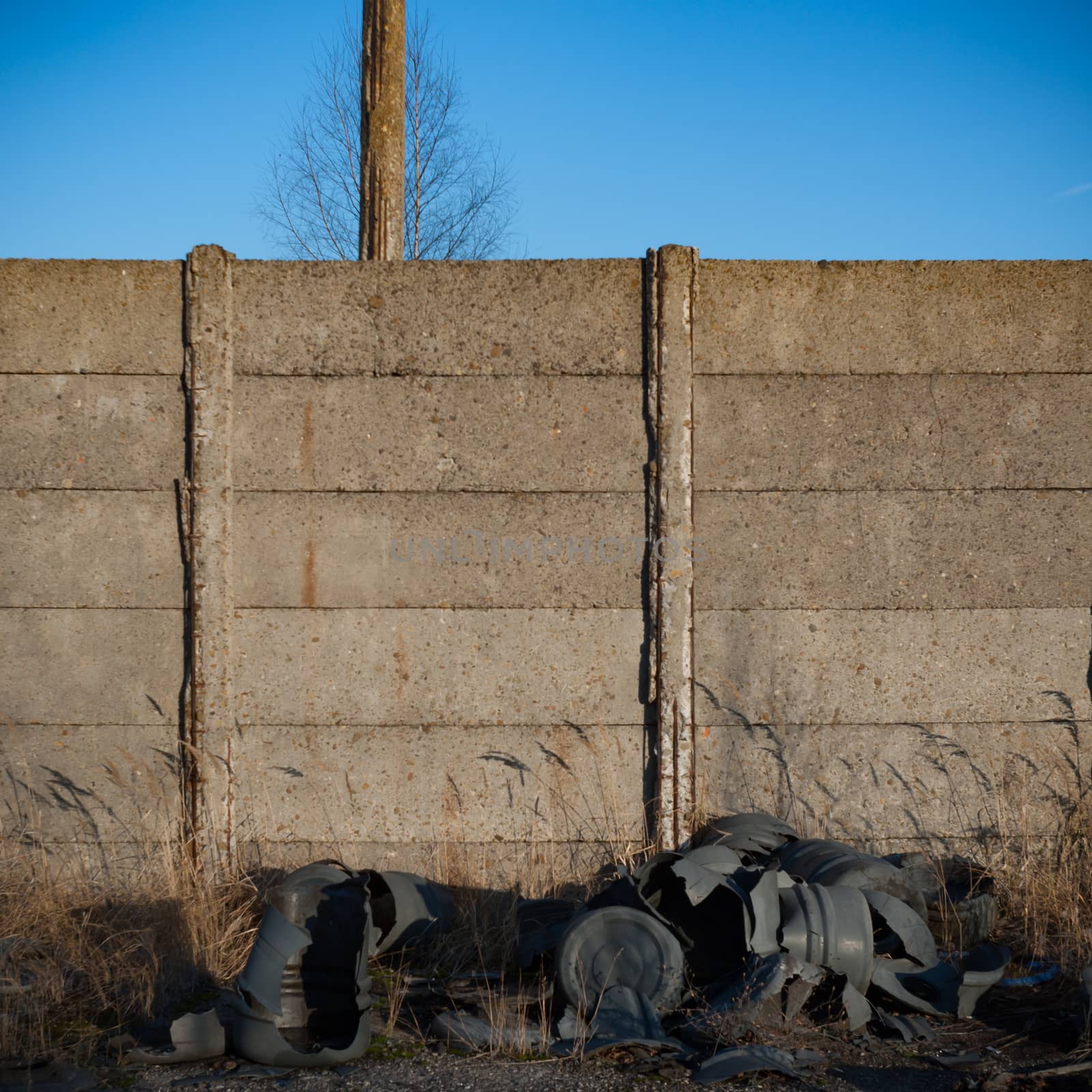 ruins of a very heavily polluted industrial factory, industrial series