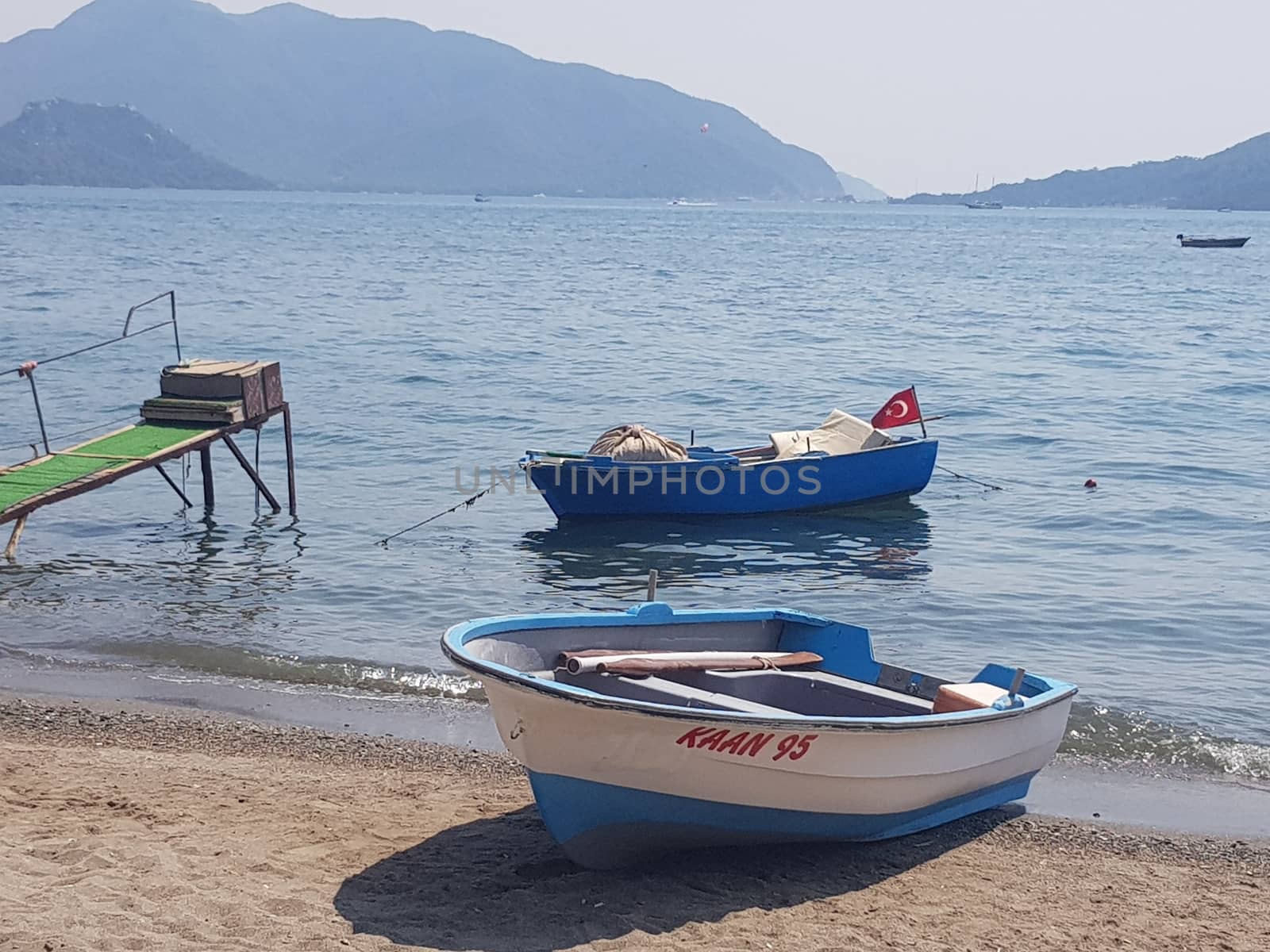 Rowing Boats on The Beach In Turkey by TheDutchcowboy