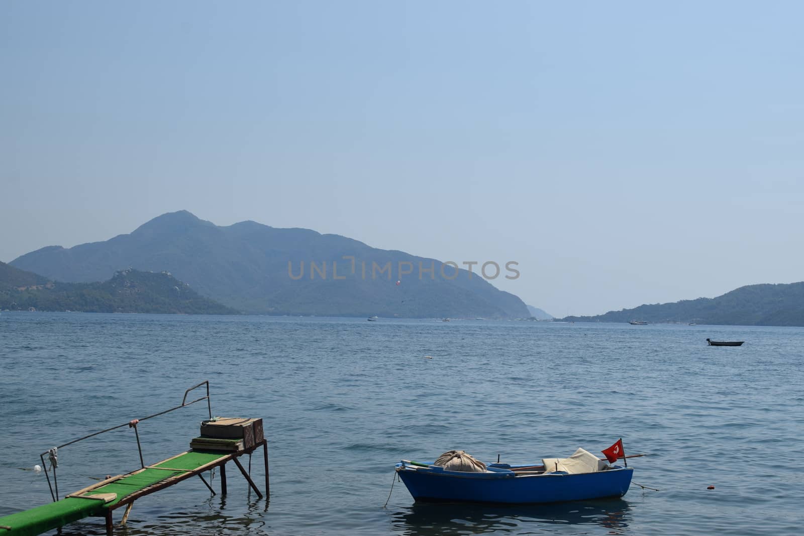 Rowing Boats on The Beach In Turkey