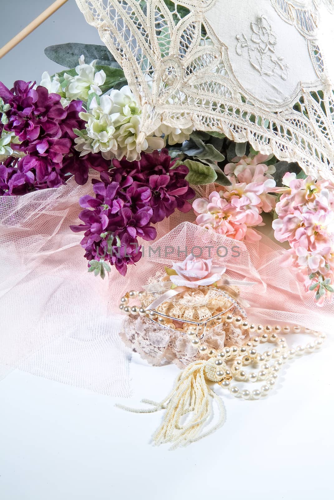 Bouquet of flowers on a studio background