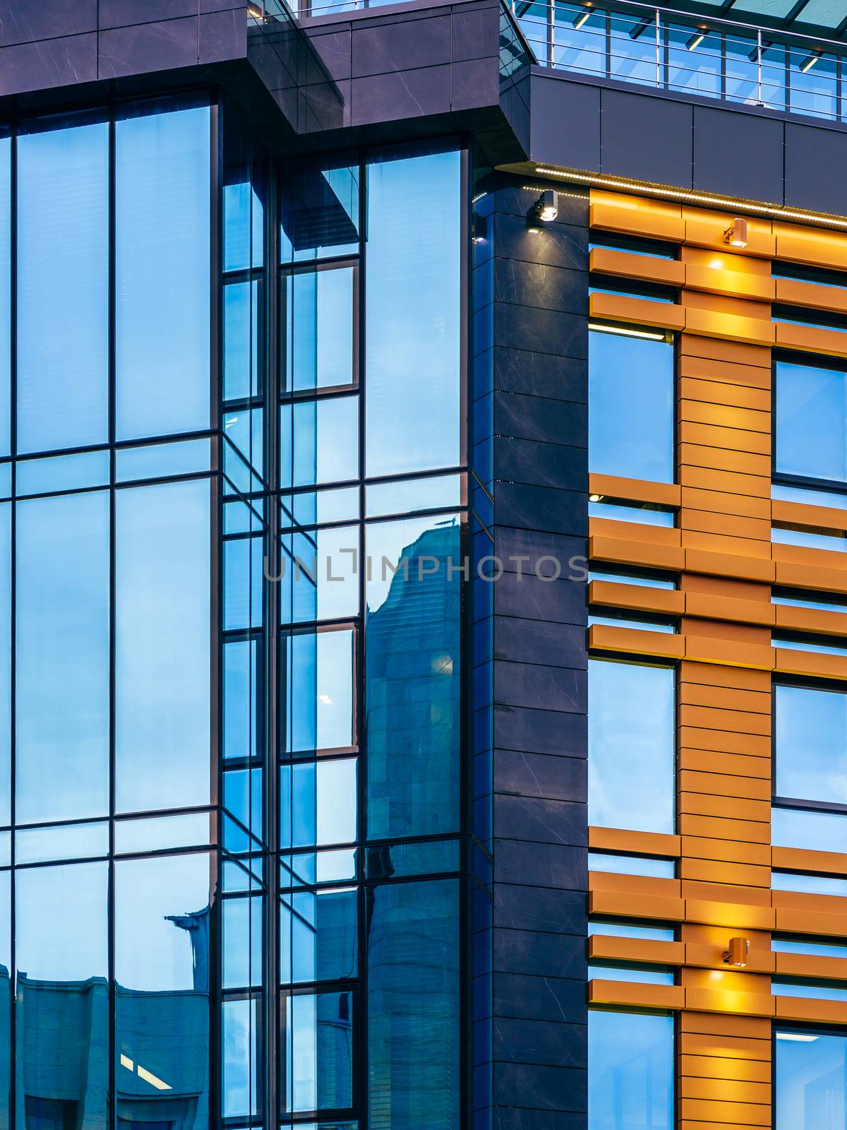 Modern building with a glass facade. by Seva_blsv
