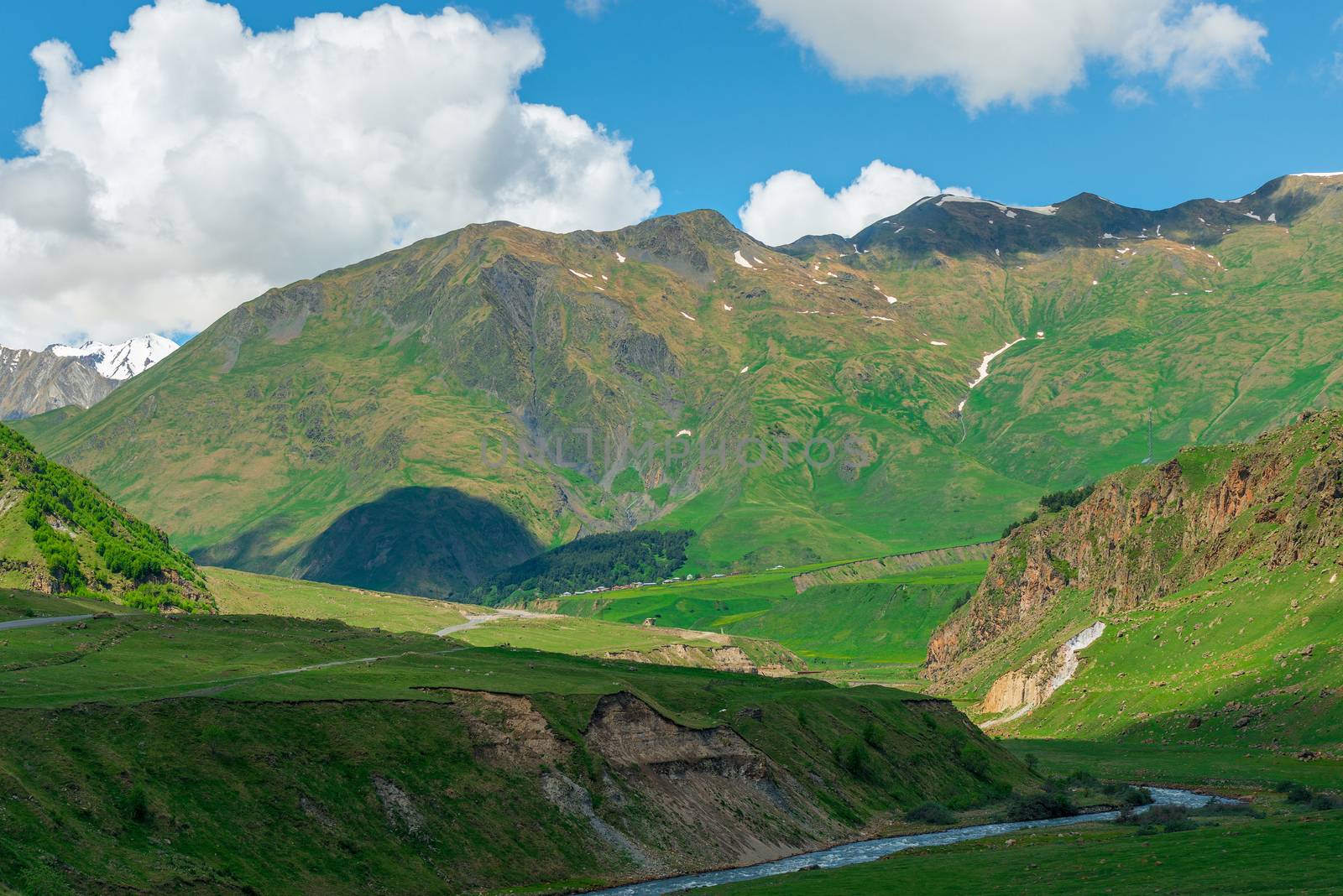 High beautiful Caucasus Mountains on the territory of Georgia, r by kosmsos111