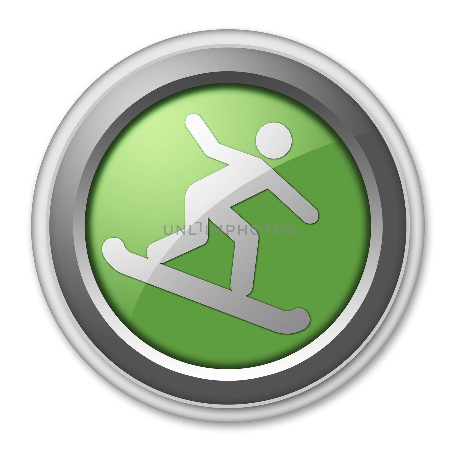 Icon, Button, Pictogram Snowboarding by mindscanner