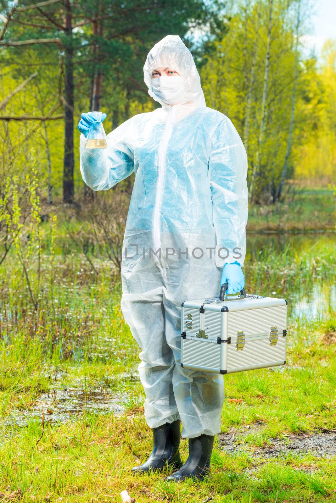 water intake for research in the laboratory, environmentalist in by kosmsos111