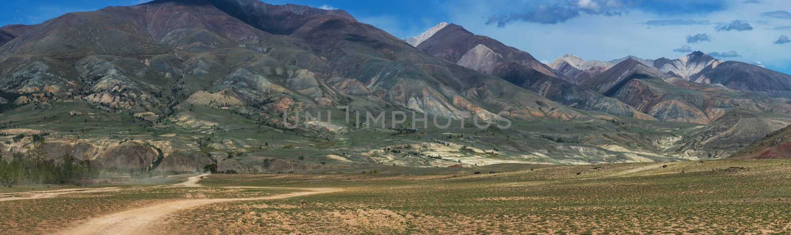 Different colored mountains by rusak