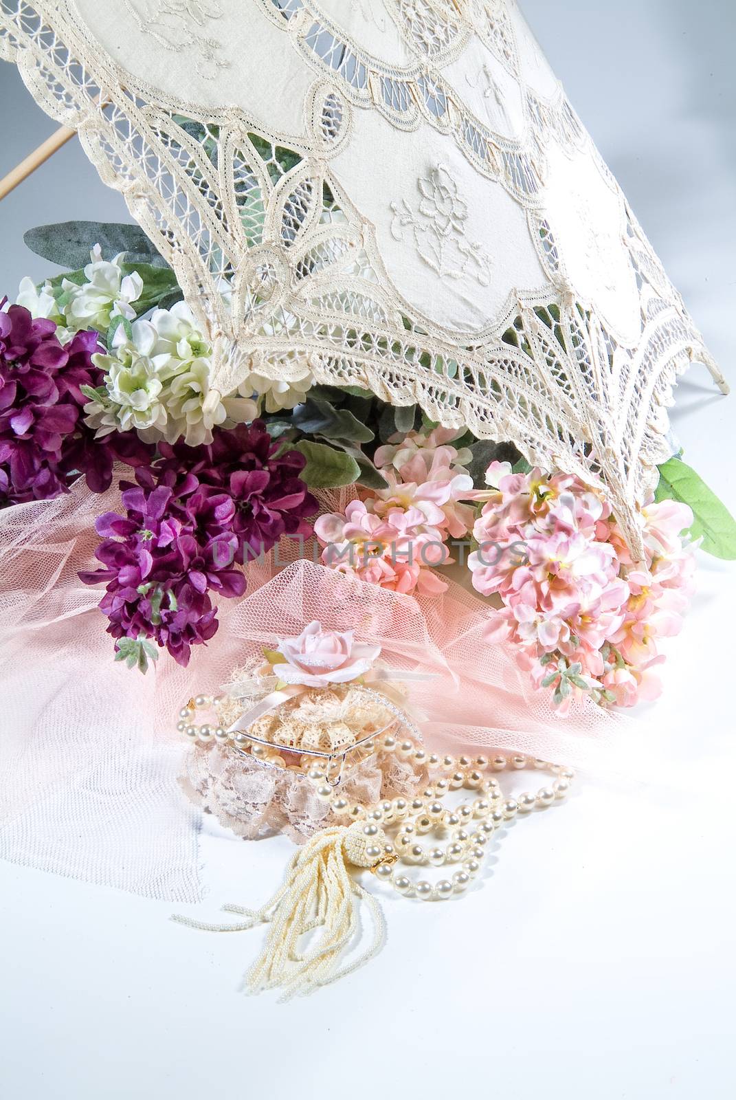 Bouquet of flowers on a studio background