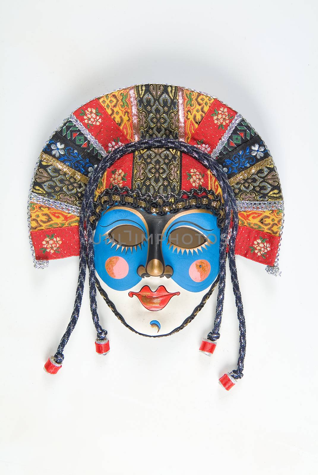 Venetian carnival mask on a studio background