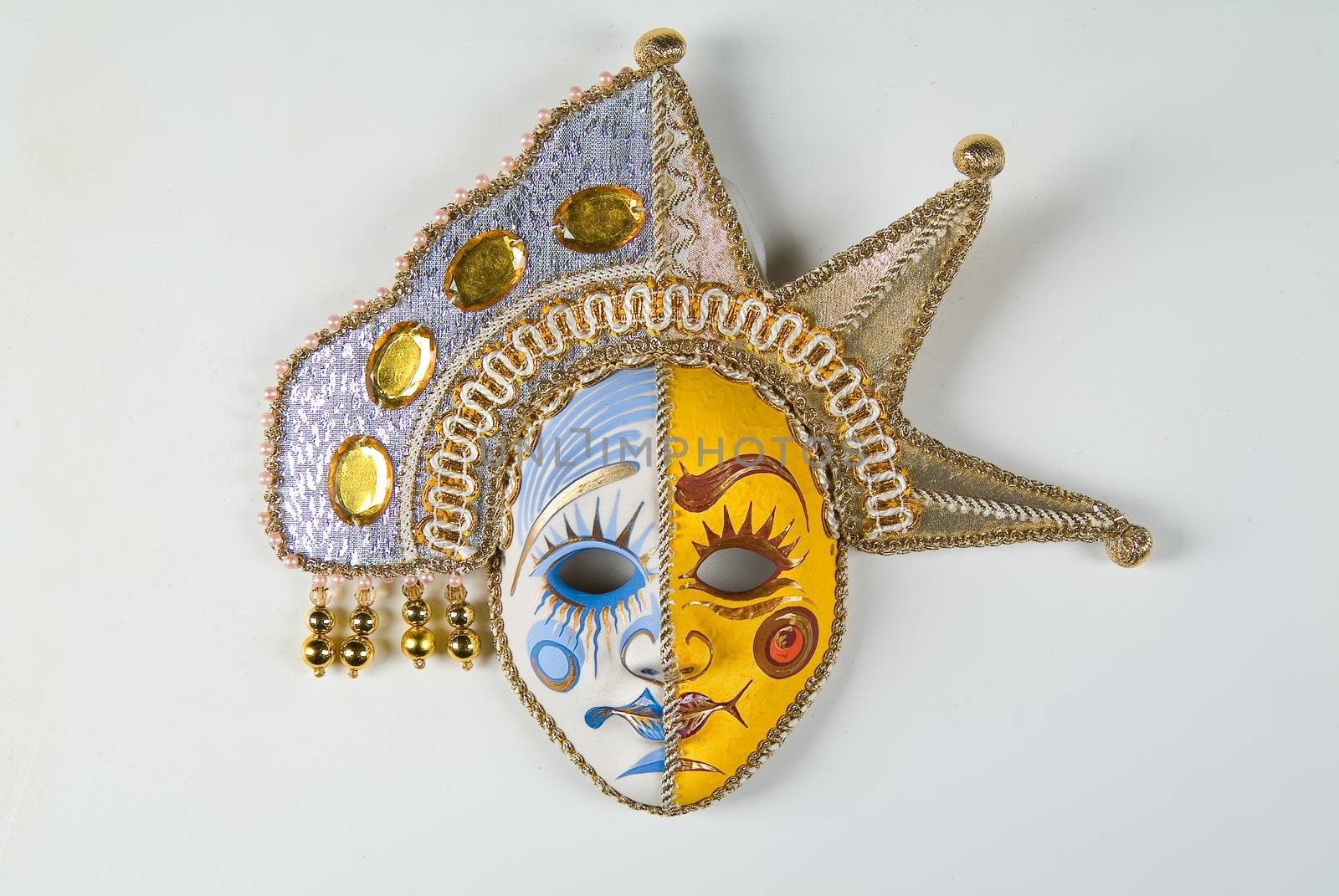 Venetian carnival mask on a studio background