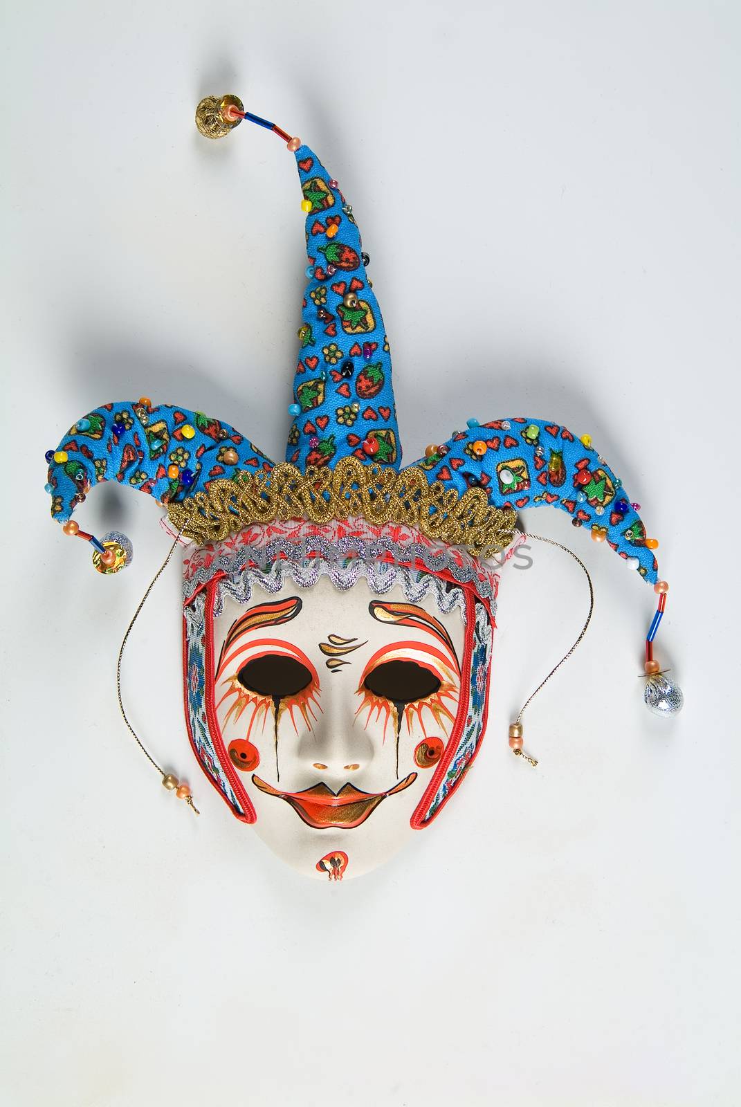 Venetian carnival mask on a studio background