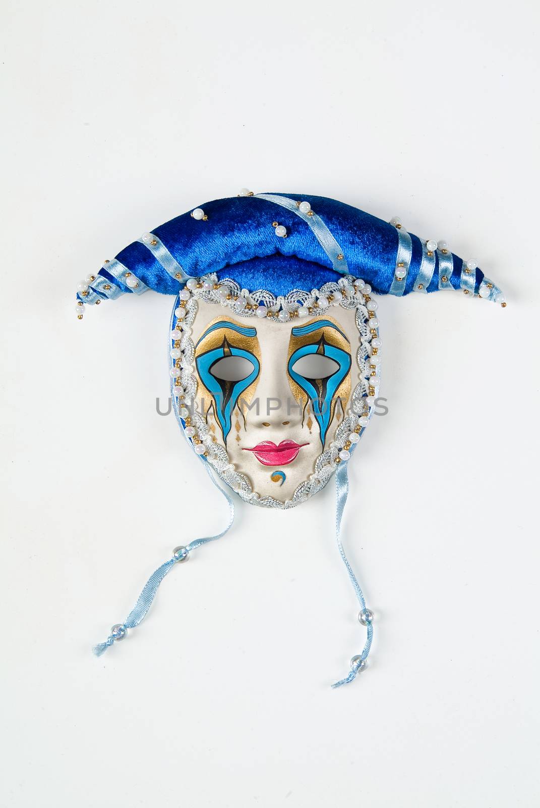Venetian carnival mask on a studio background