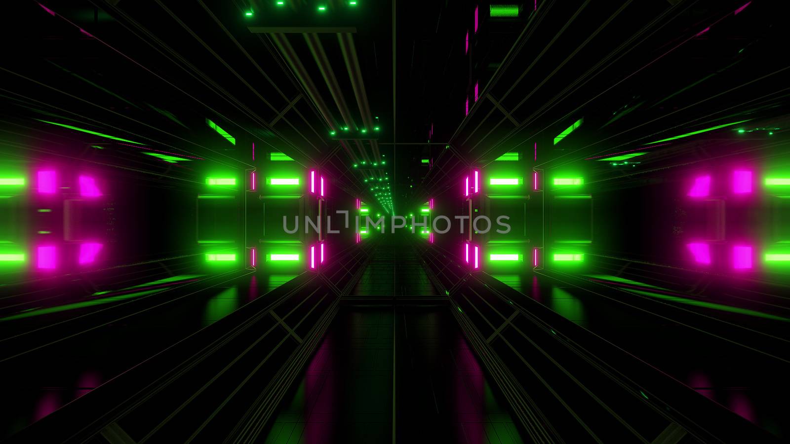futuritstic science fiction space hangar tunnel background by tunnelmotions