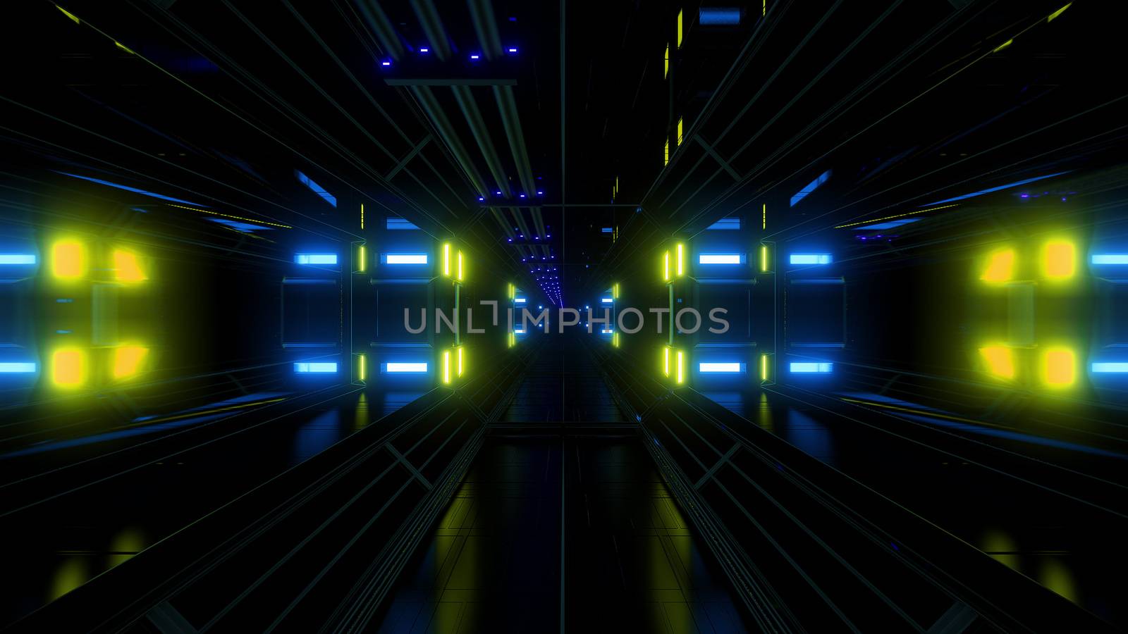 futuritstic science fiction space hangar tunnel background , modern future living spaceship wallpaper