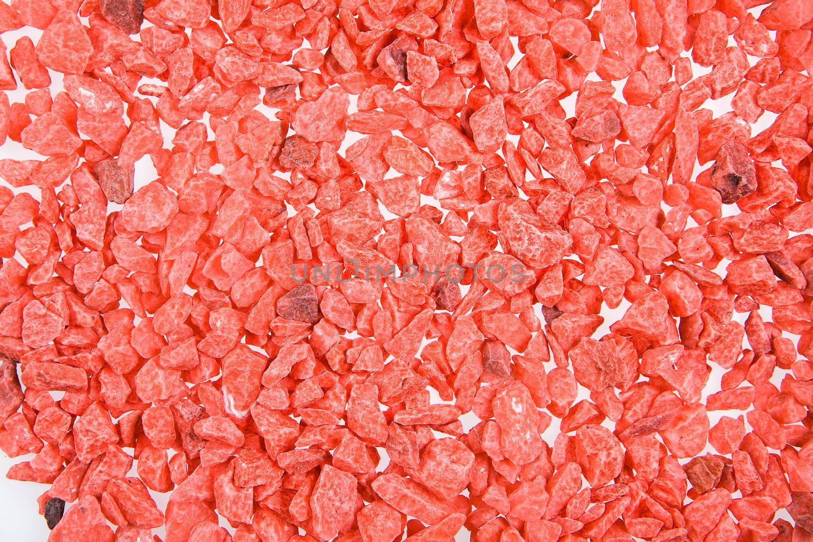 Little coloured stones on isolated background