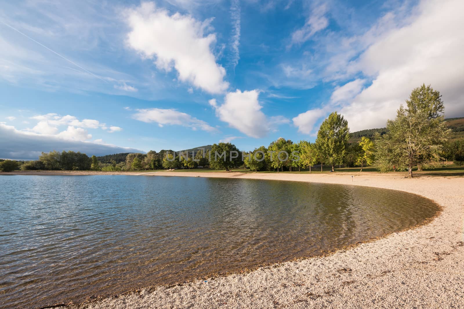 Ullibarri Gamboa lake in Alava, Basque country, Spain.