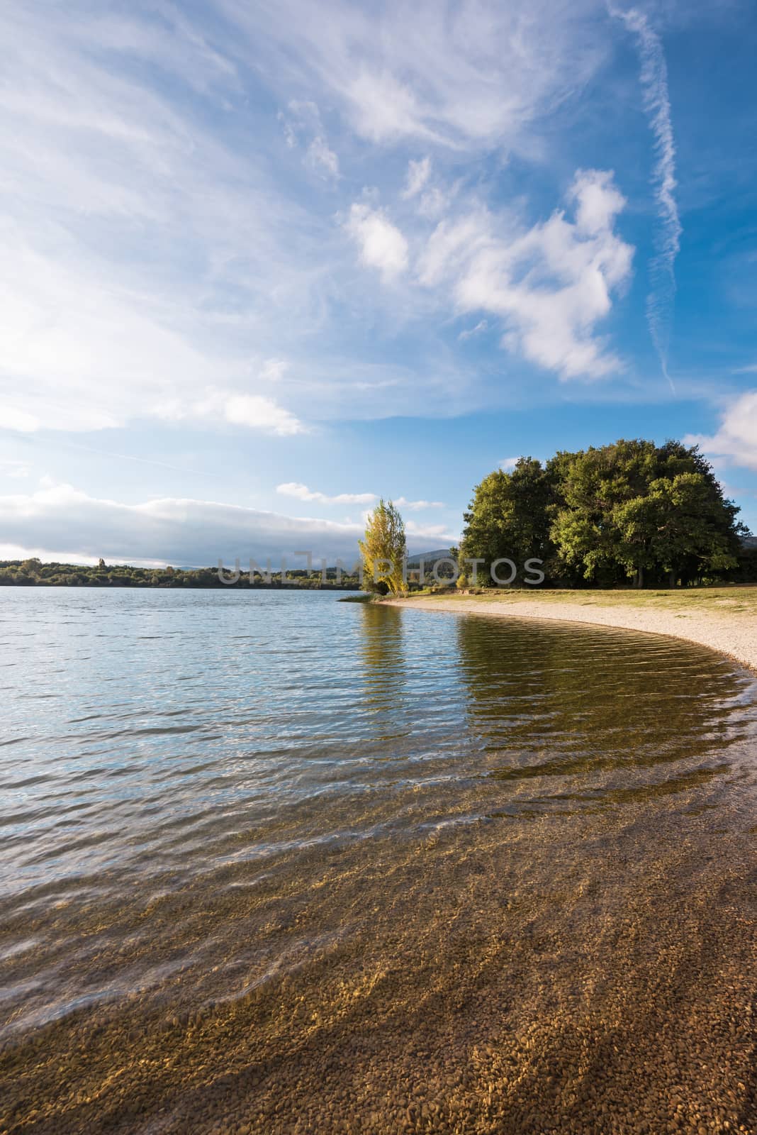 Ullibarri Gamboa lake in Alava, Basque country, Spain.