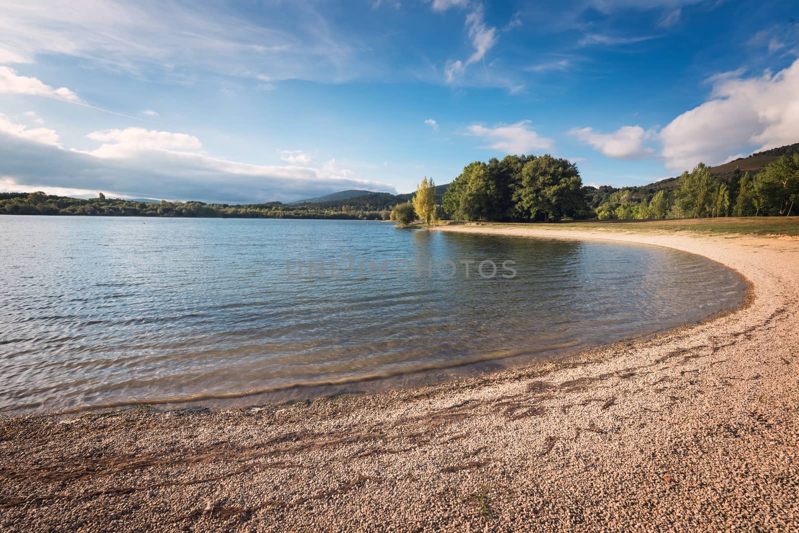 Ullibarri Gamboa lake in Alava, Basque country, Spain.