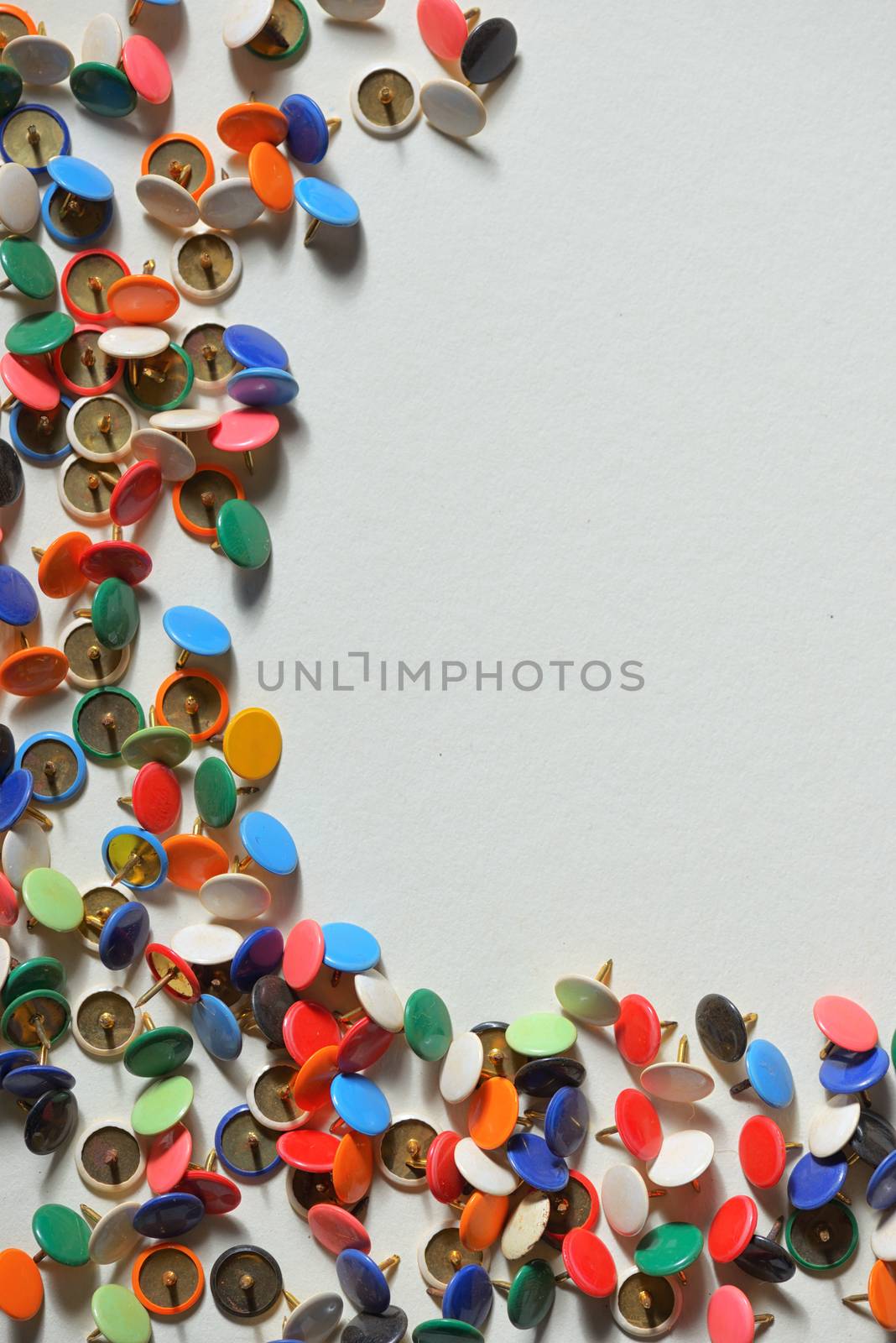 Frame with colored thumbtacks by mady70