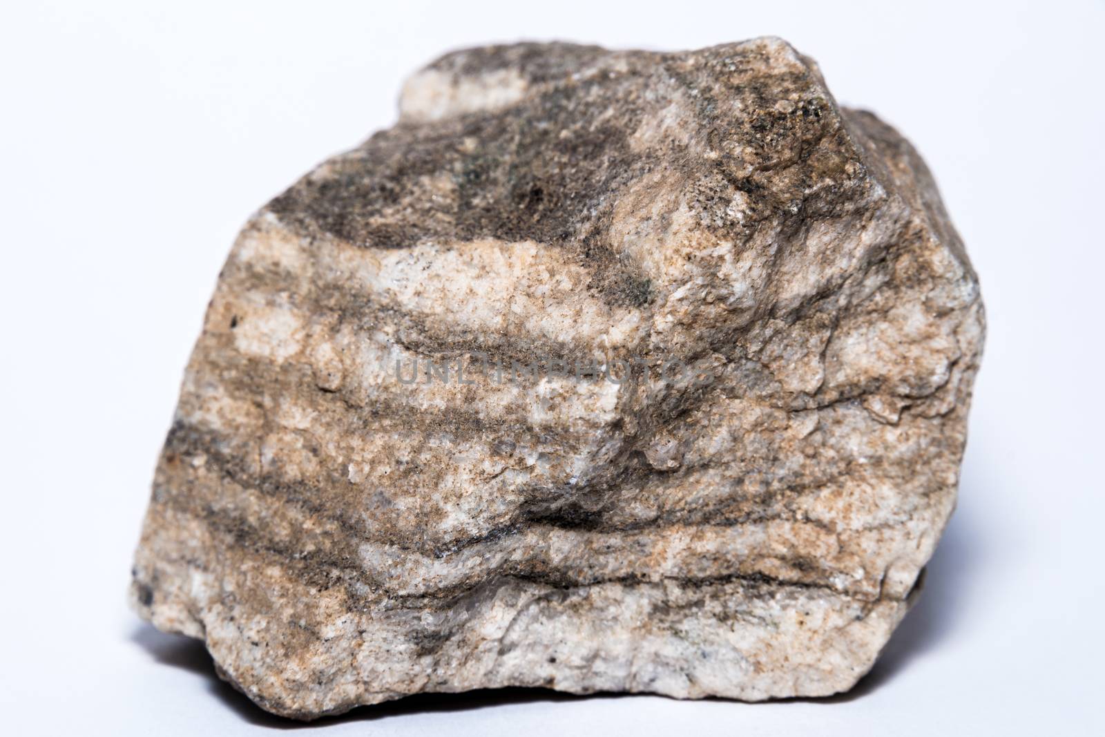 A Piece of hard ground rock of Manhattan granite ground rock