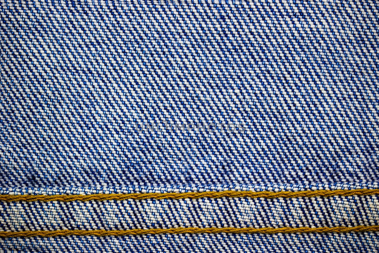 Frame or border of jeans fabric stitch. Concept of vintage cloth by SaitanSainam