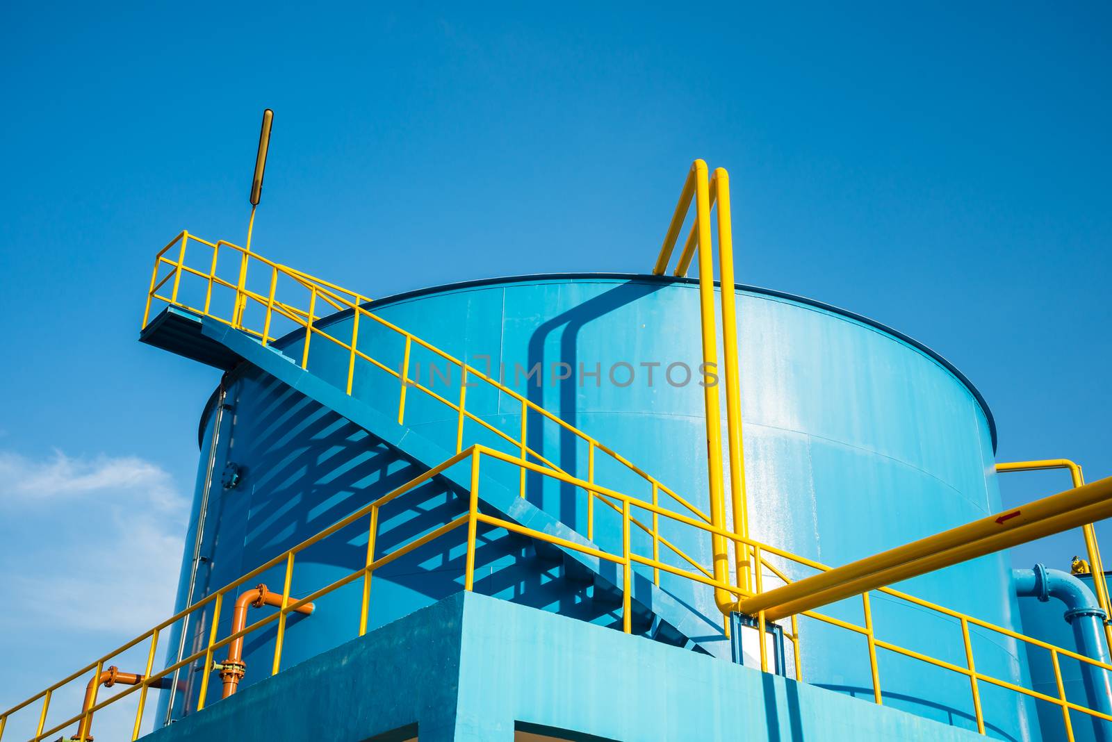 Water treatment plants of the Waterworks in Thailand.