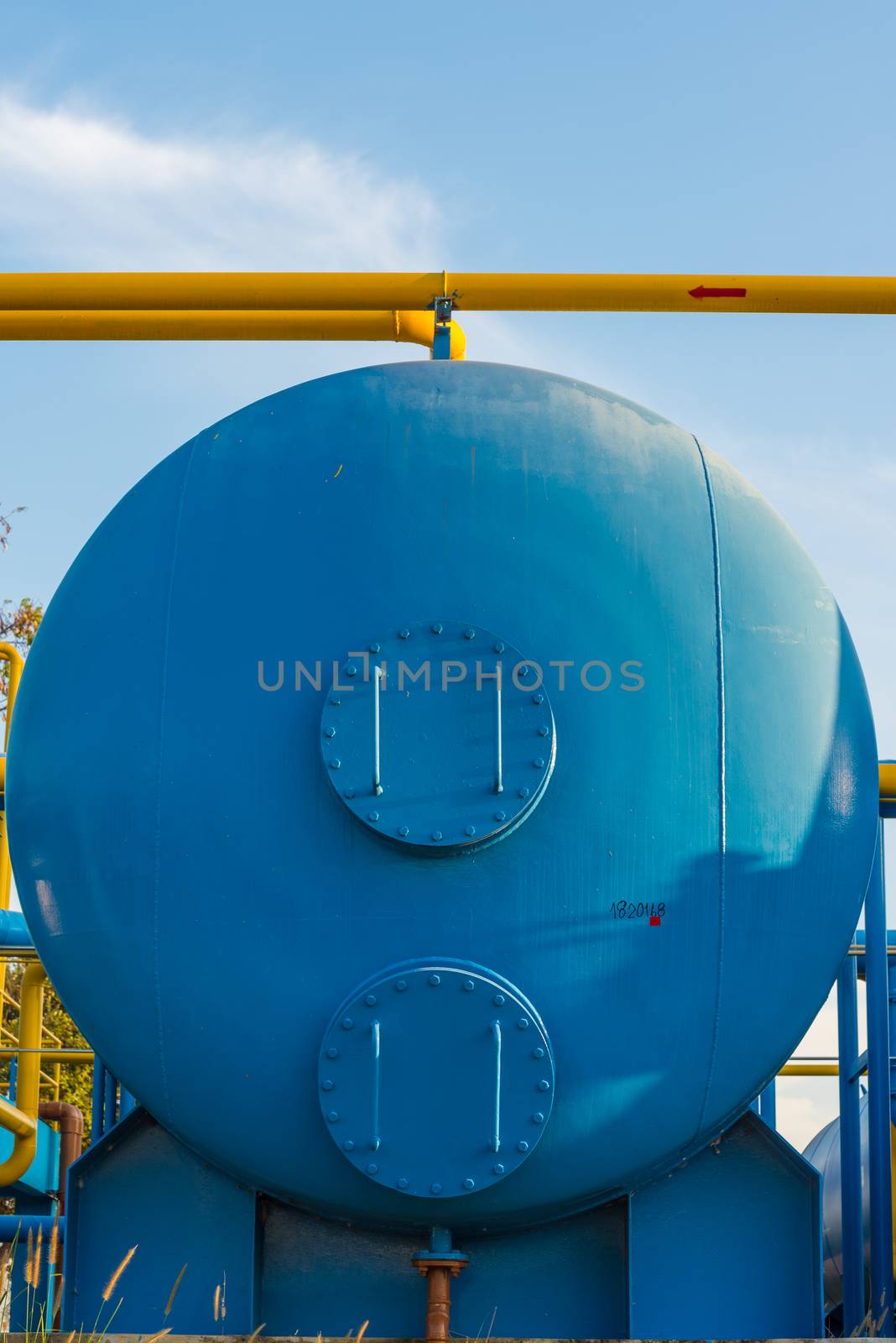 Water treatment plants of the Waterworks in Thailand.