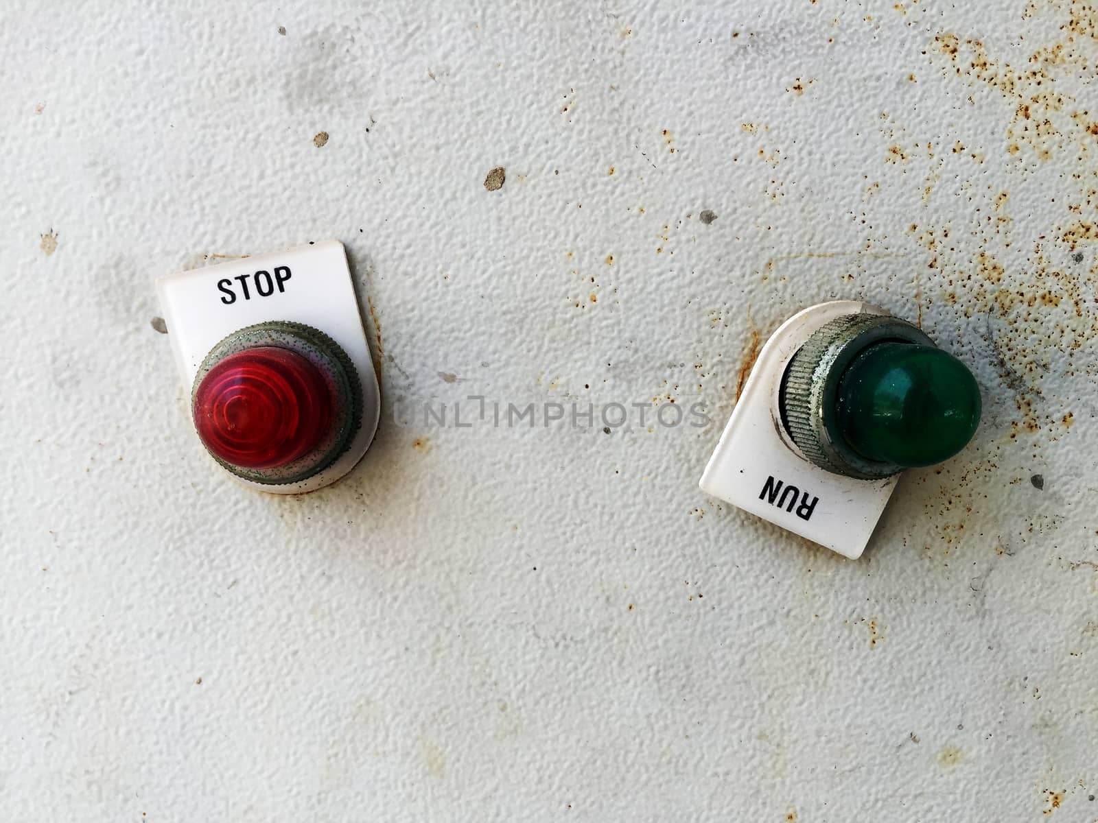 Control panel in the factory, Electrical control circuit