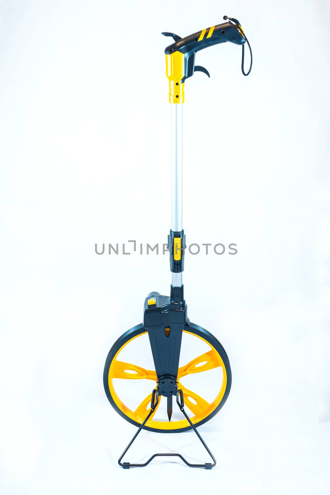 Rolling Wheels for survey on white background. isolated.