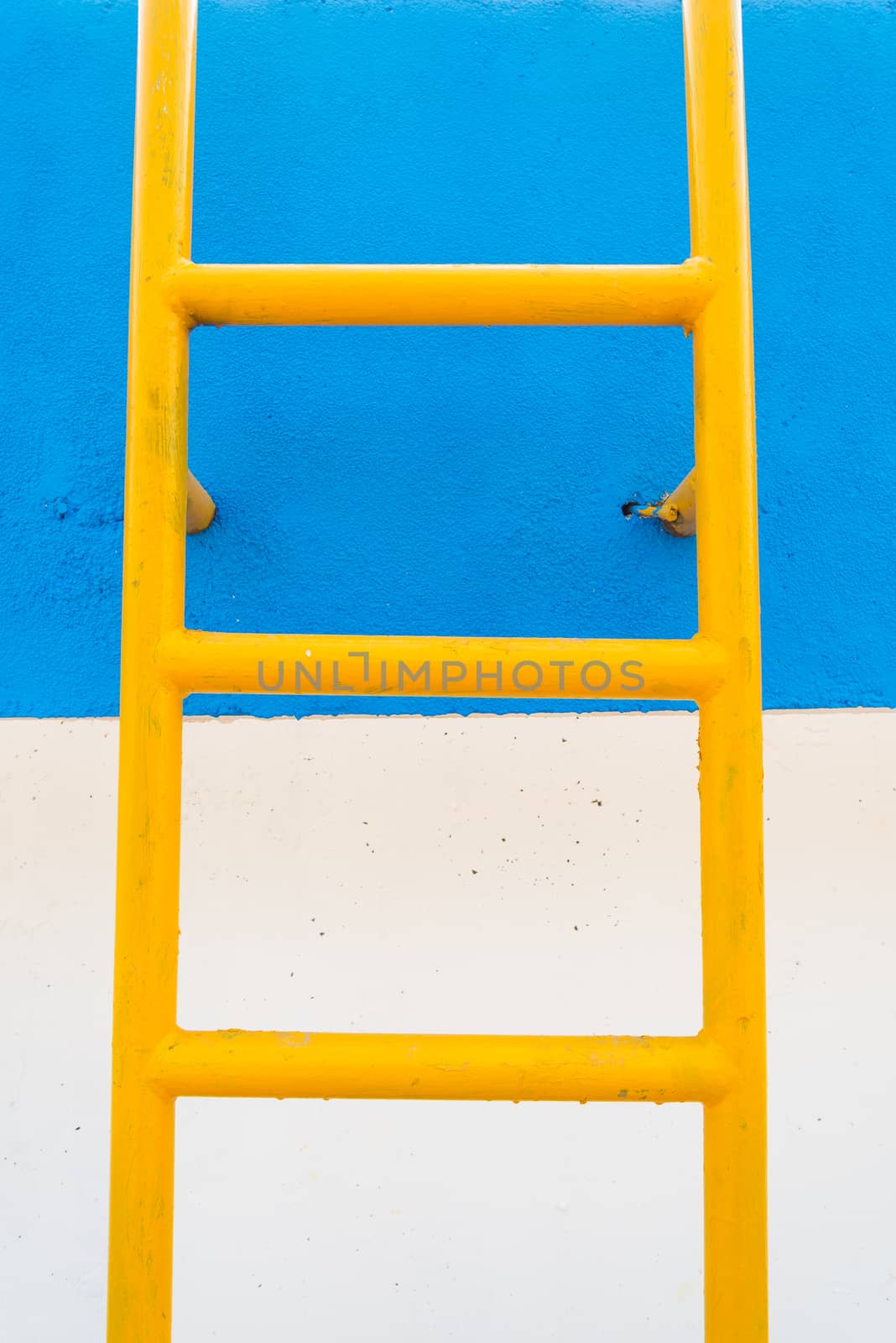 Stairs of water tank in Water Processing Plant.