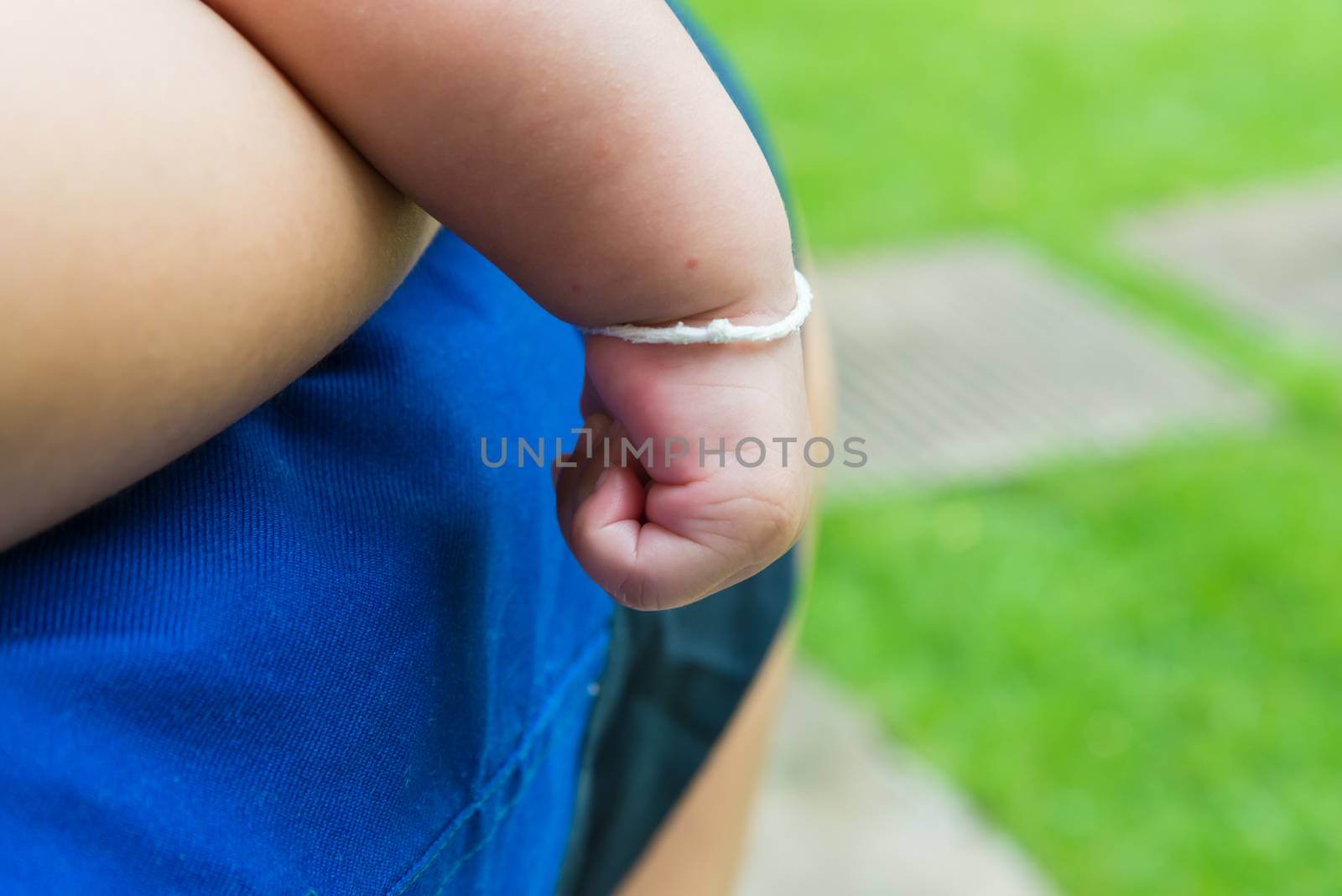 Hands of baby,concept of love and family,sensitive focus