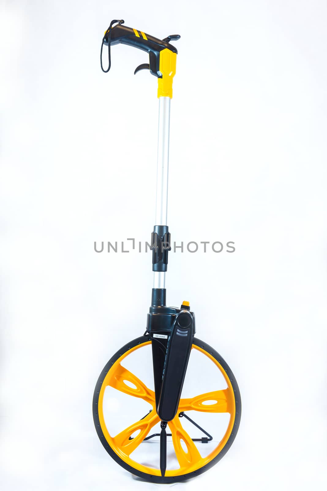 Rolling Wheels for survey on white background. isolated.