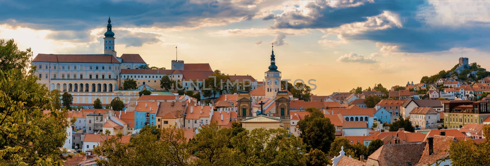 Mikulov city and castle, Czech Republic by artush