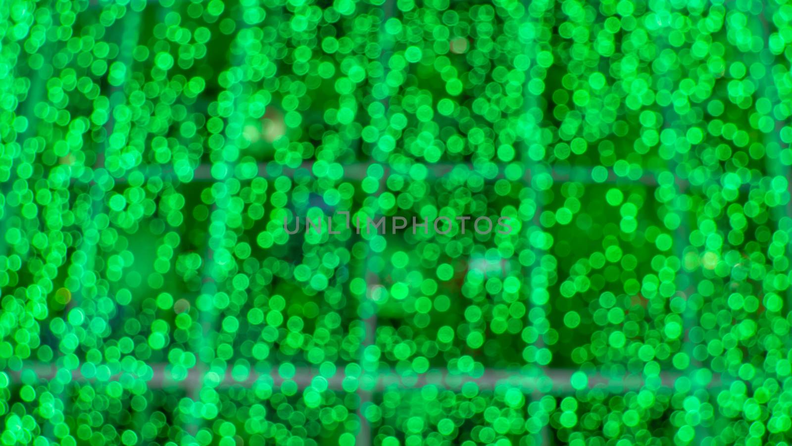 Abstract  green color  with bokeh defocused lights background