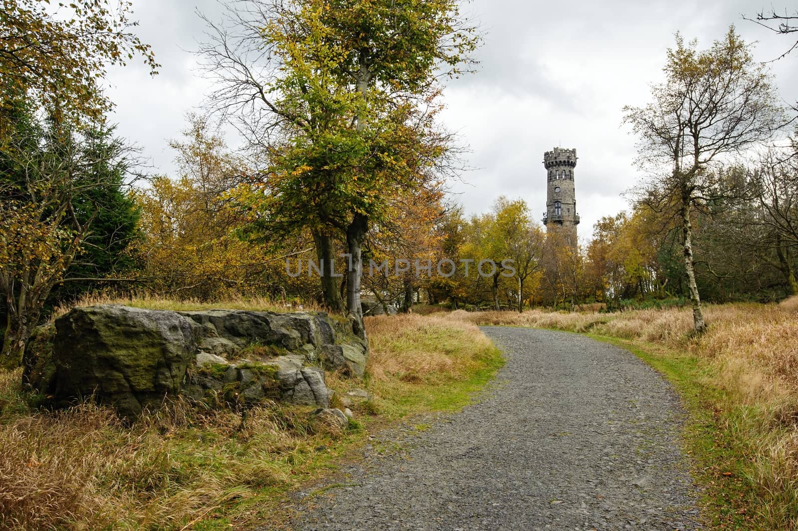 Autumn landscape - rocks, forests - all beautifully colored