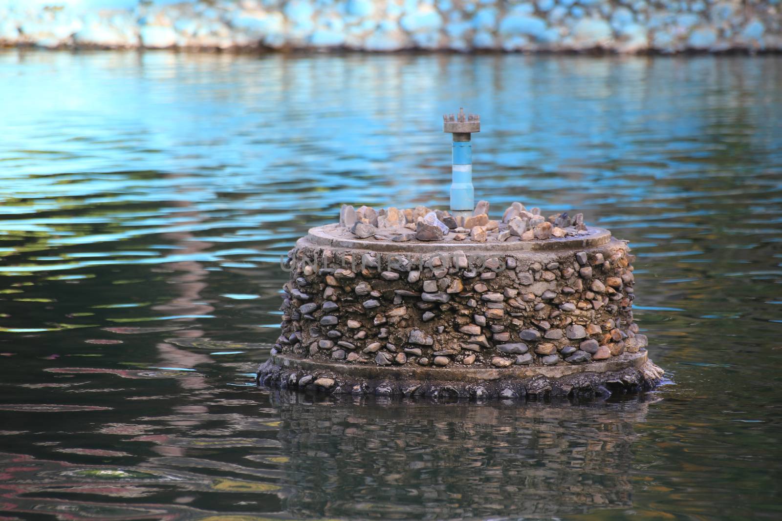 It's the construction for hot spring in the  hot spring pool.